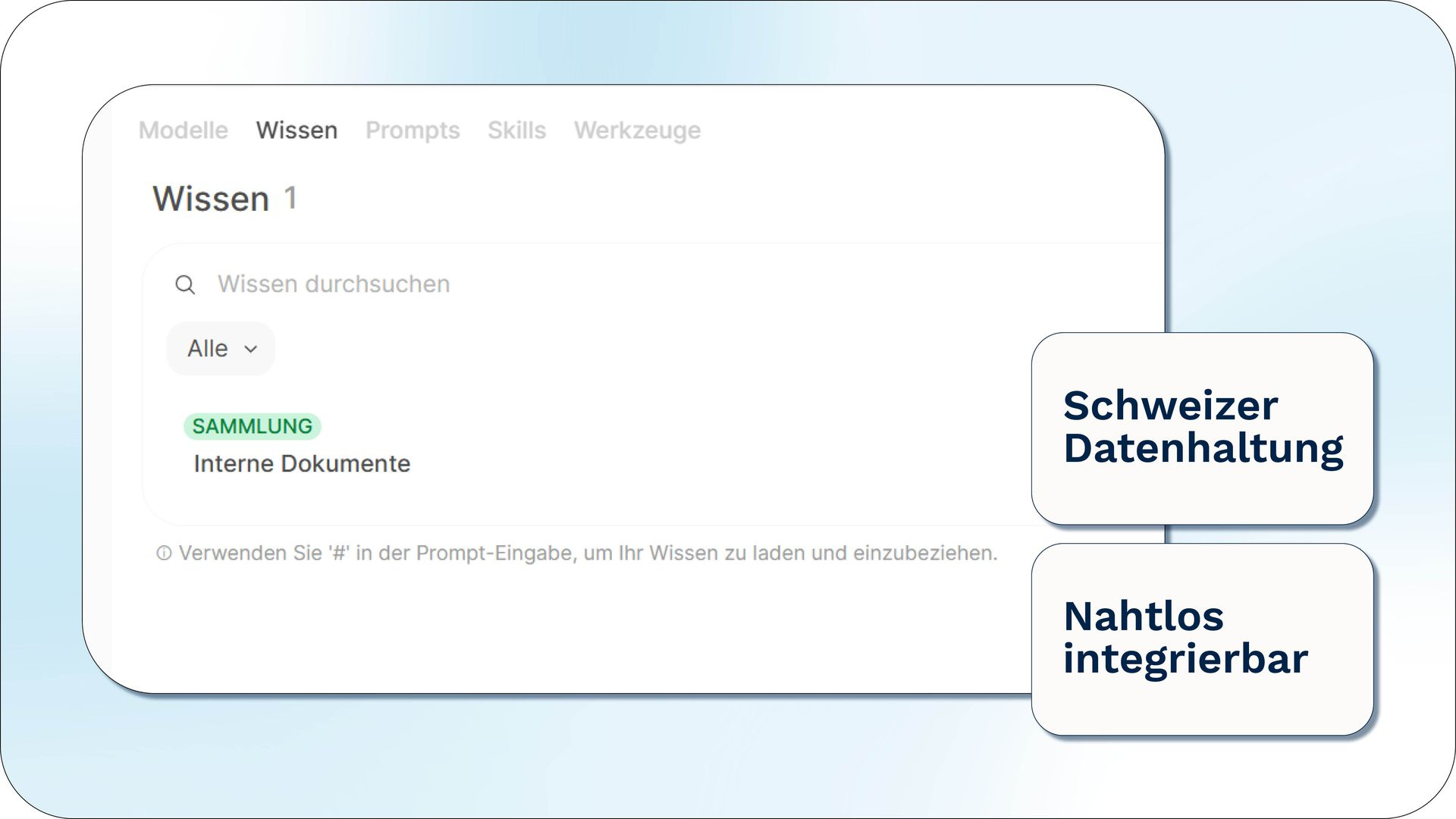 KI-Chatbot durchsucht eine zentrale Wissensdatenbank für schnelle Antworten